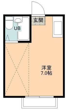 高尾シティコーポの物件間取画像